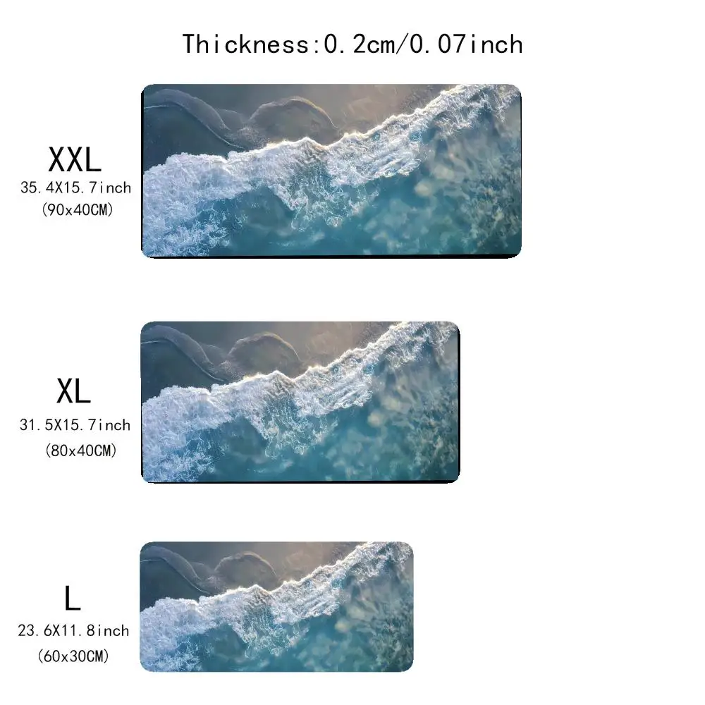 

Mouse Pad Oversized lock edge mouse pad for gaming computer keyboard and desk