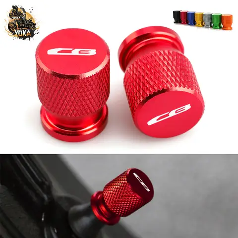 For Honda Cb400 Cb125r Cb190r Cb250r Cb150f Cb 650R 1000R Cb1100 Cb1300 Wheel Tire Valve Caps Stem Cover Motorcycle Accessories