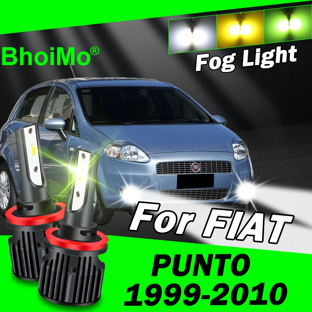 Front Fog Light Lamp For FIAT PUNTO Led Bulb 1999 2000 2001 2002 2003 2004 2005 2006 2007 2008 2009 2010