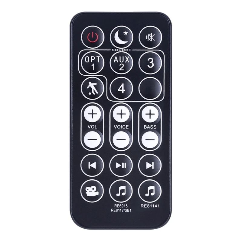 Lightweight Replacement Remote Control RE69151 ABS Remote Control with Strong Housing Suiatble for Polk Audios Magnifi