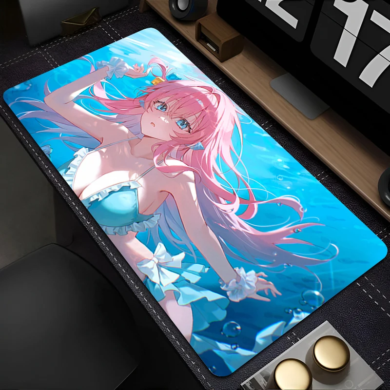 Mouse pad anime menina hd impressão mousepad portátil acessórios de jogos teclado pc b-bocchi the r-rock tapete de mesa kawaii mouse