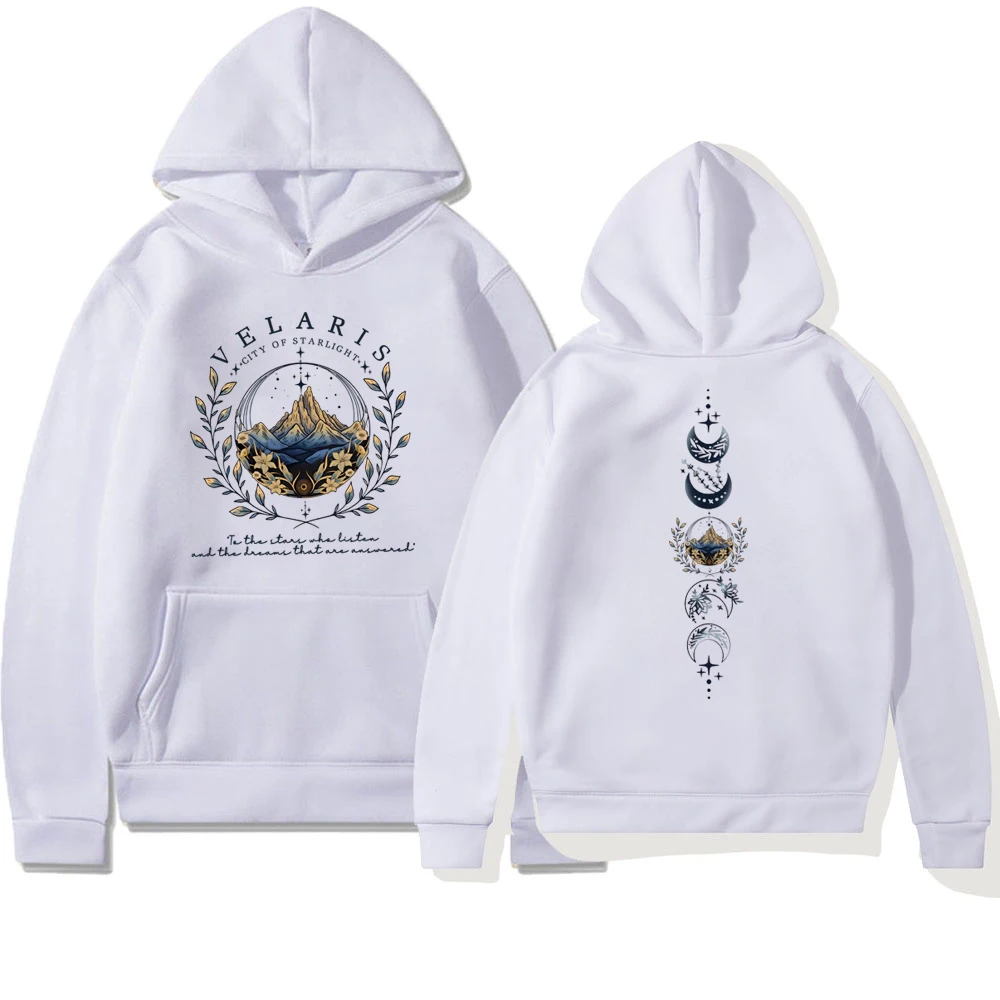 Unisex Velaris The City of Starlight Hoodie 2side Print Sarah J Maas ACOTAR SJM Sweater Throne of Glass Feyre Rhysand Hoodies