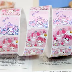 500pcs Kawaii Sanrio grazie Sticker Roll Melody Cartoon Seal Label decalcomania Cute Kids Reward Sticker