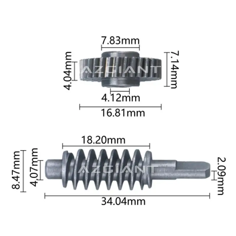 

AZGIANT Car Power Folding Side View Mirror Gear Part Pinion Set For Citroen C4 Picasso MK2/Exclusive 5DR MK2/C3 MK2/C3 Picasso