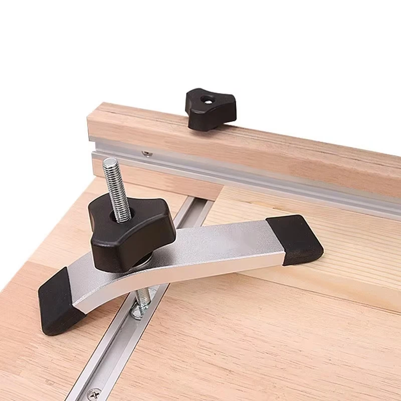 Pince de Maintien pour Rail de exaclotte en T, de Travail, de Calcul, Scie à Table, en Alliage d'Aluminium, Haute Résistance, pour Routeur CNC