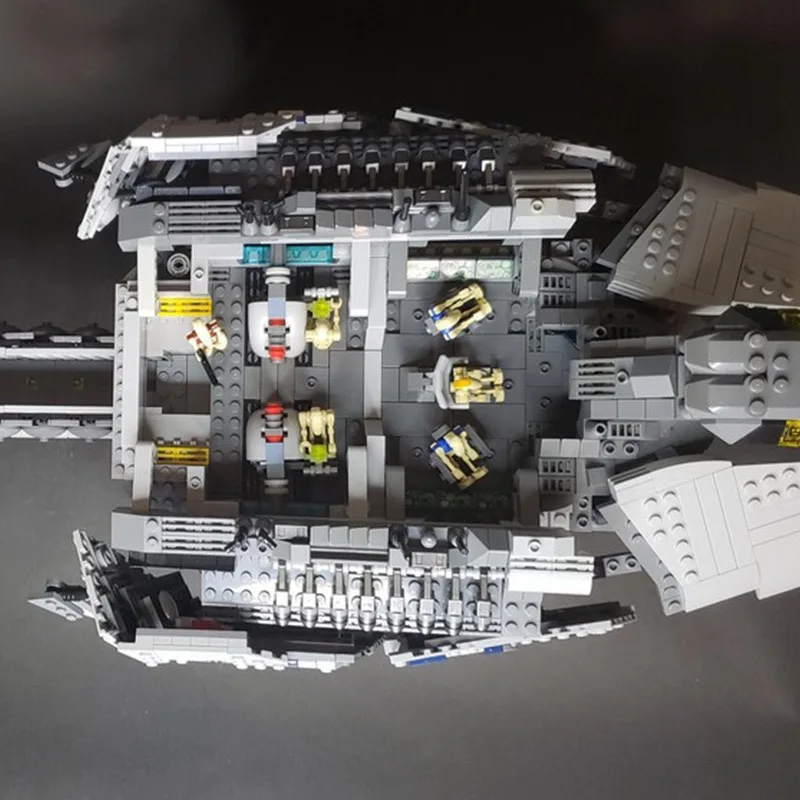 MOC Galactic Class Star Fühlte Bausteine Sci-Fi Kriegsschiff Modell Kit Erwachsene Epic Raumschiff DIY Puzzle Ziegel Spielzeug Kind Geschenke