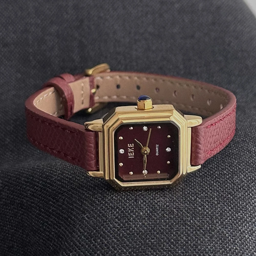Fashion temperament minimalist luxury square dial strap with quartz women's watch