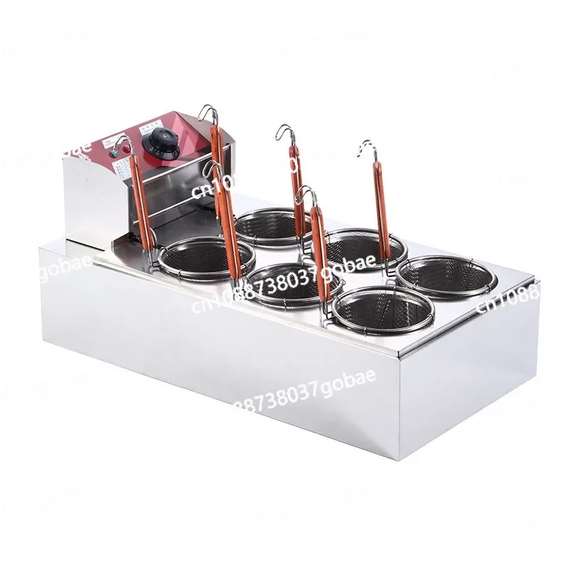 Electric Noodle Cooking Stove 6-hole Noodle Cooking Machine Desktop Malatang Oden Cooking Machine