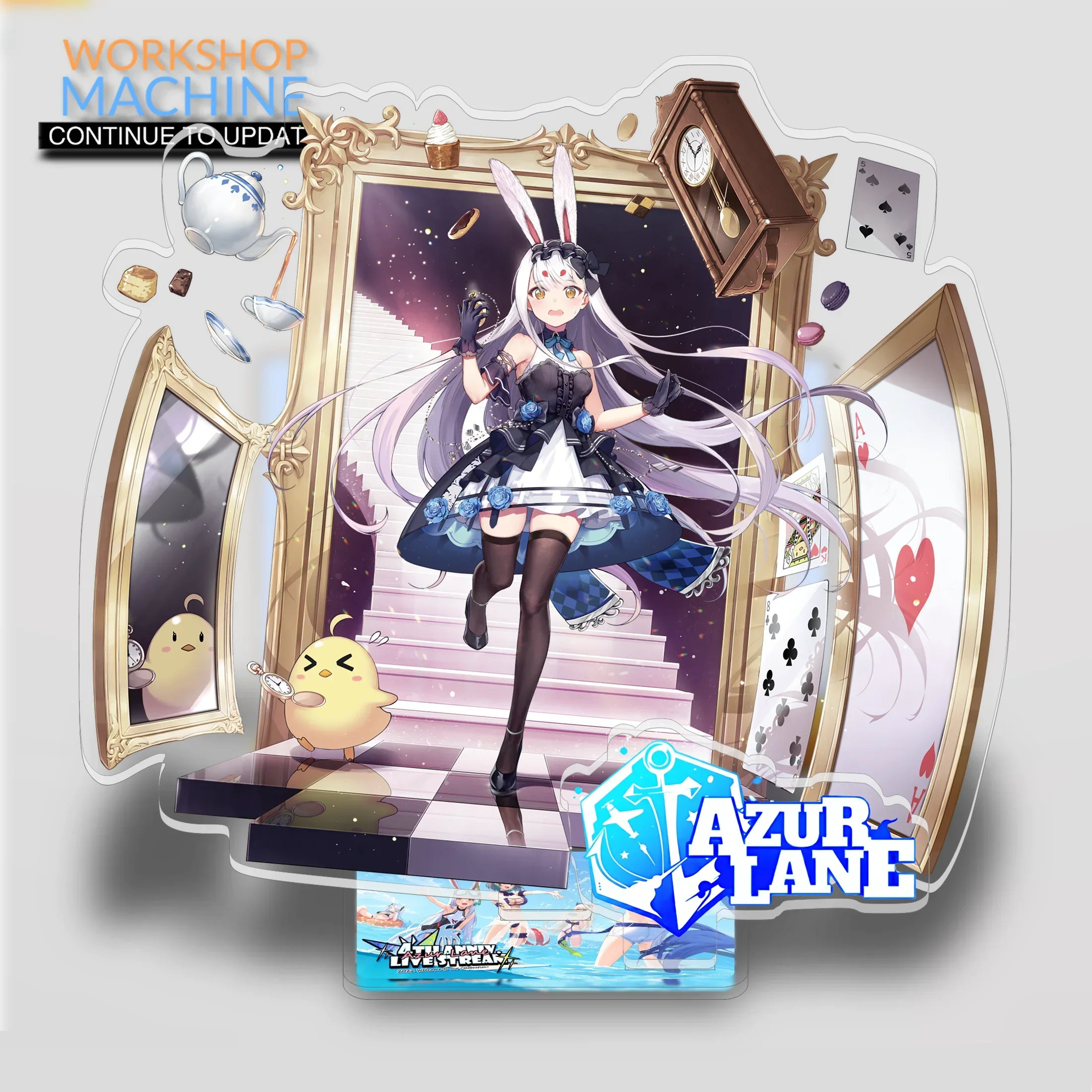 Azur Lane P1 Anime Characters Acrylic Display Stand Model Writing Desk Collection Props Room Ornaments Gift Couple Doll Collect