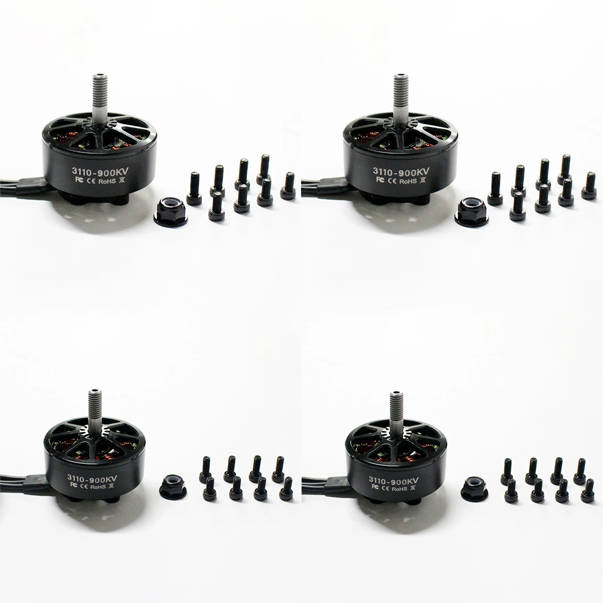 4pcs Dogmang 3110 900KV Motor sem escova para FPV Freestyle Drone 6S LIPO Compatível Cinelifter de longo alcance 9 polegadas 10 polegadas Modelos RC