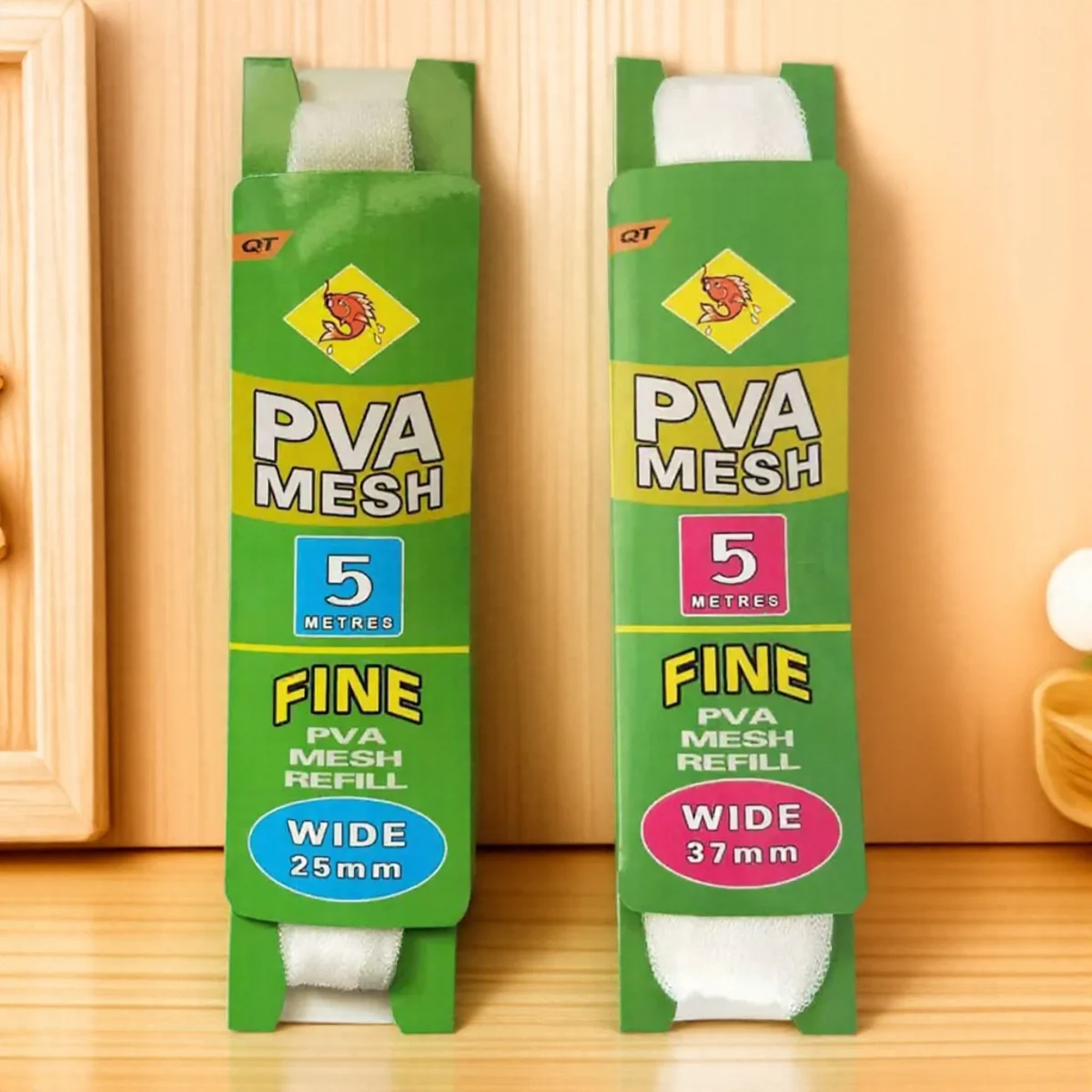 PVA Fishing Mesh Water Soluble Bait Nets Carp Fishing Feeder Trap Fishing Tools 5m Available in 25mm 37mm 44mm