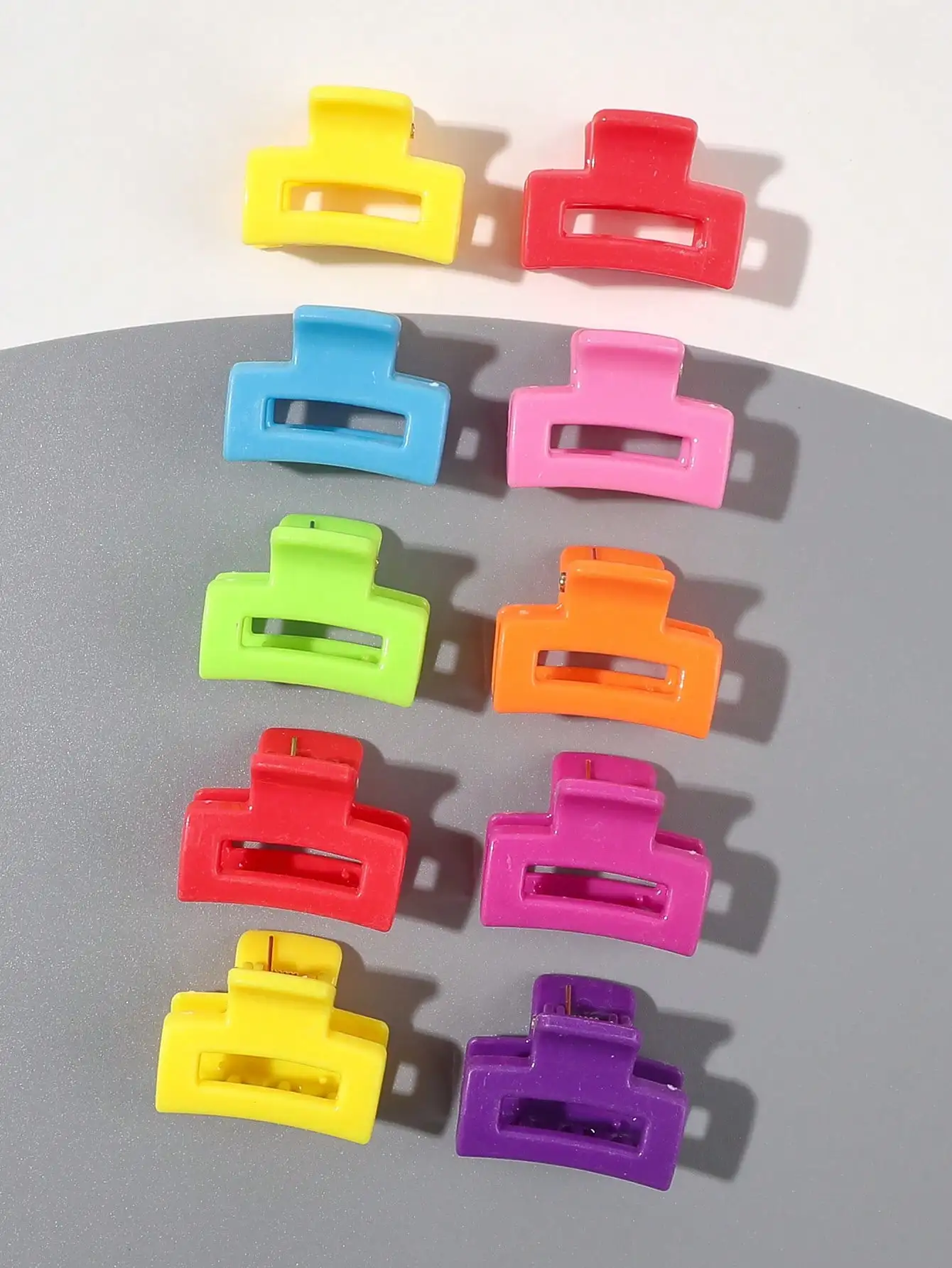10 Stück Sommer-Macaron-Haarspangen für Frauen und Mädchen, 2,5 cm Rechteckige Haarklammern für Dünnes und Dickes Haar – Detail 15