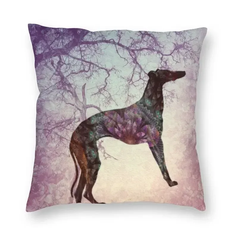 Greyhound Whippet Cartoon federa Decor Home Nordic Hound Solo cuscini da esterno per cani assortiti federa quadrata