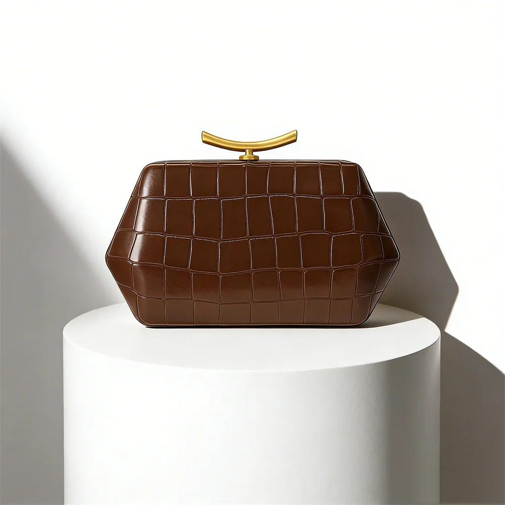 

Женский клатч из искусственной кожи с крокодиловым принтом, роскошный вечерний банкетный клатч, вечерние сумки через плечо, дневная сумка, винтажный ретро бордовый кошелек