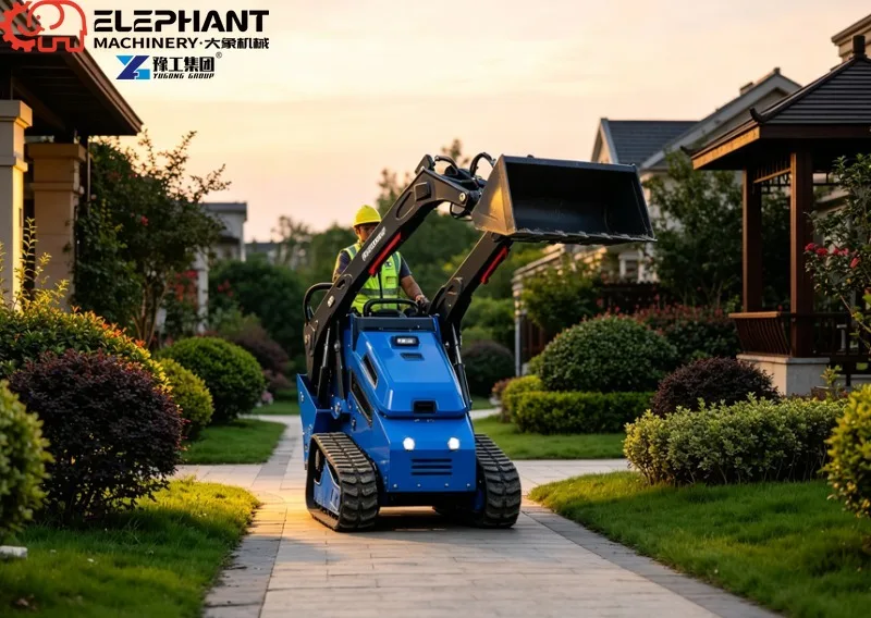 25Hp Mini Tracked Skid Steer Loader Euro V EPA CE Certified Diesel Engine Farm Construction Equipment