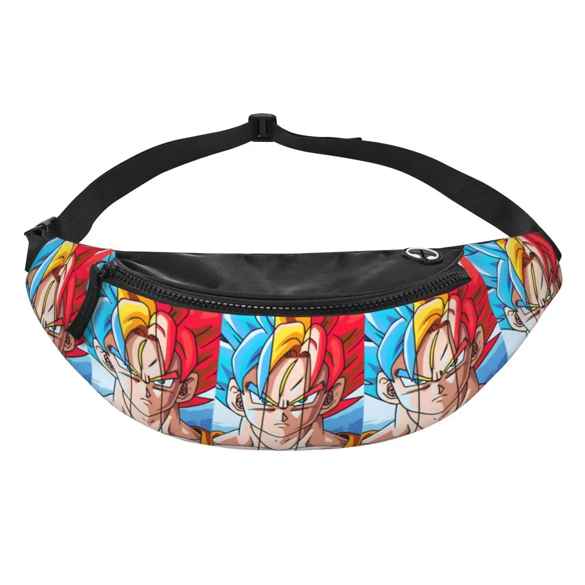 

Поясная сумка-бананка Custom Cool V-Vegetaes с аниме- и манга-принтом для путешествий и походов, унисекс, через плечо, для телефона и денег