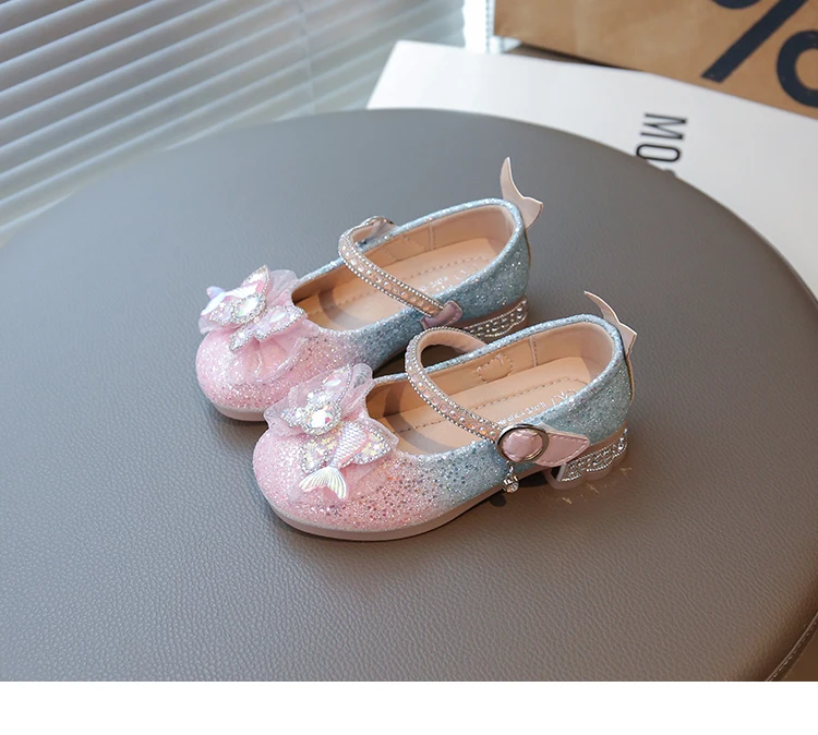 2026 Fashion Elegant Soft Sole Anti-slippery Versatile Dress Leather Shoe for Party Autumn New Children Princess Shoes for Girls