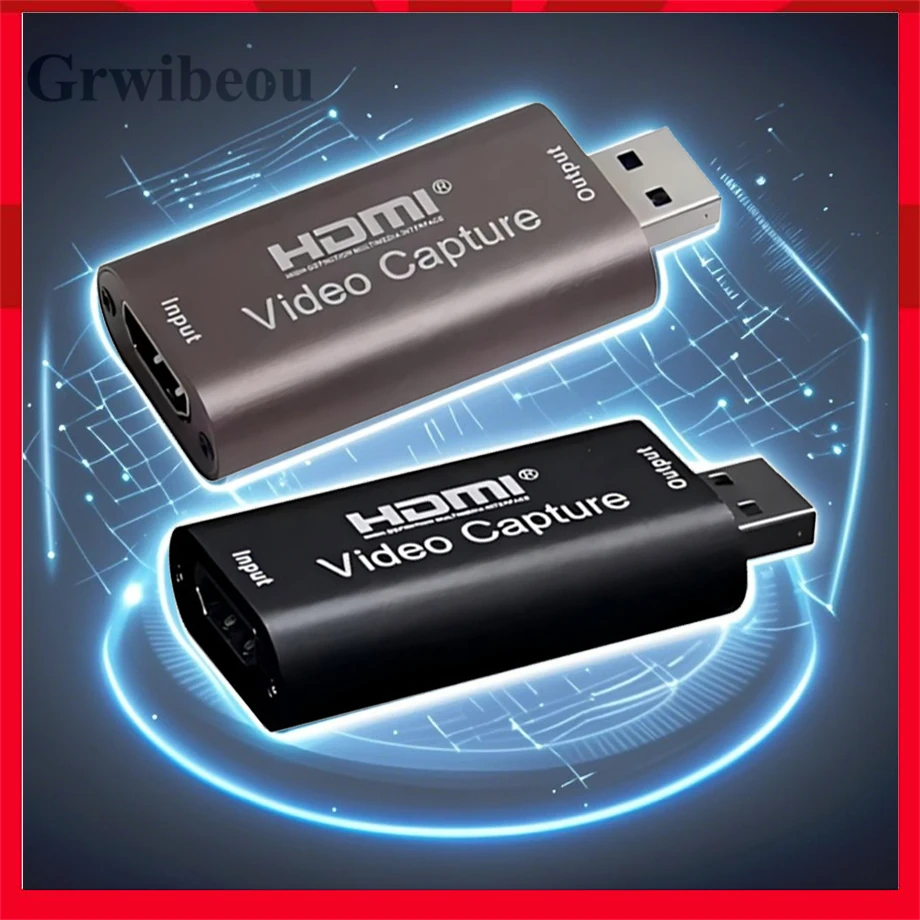 4K USB 3.0 HDMI Video Capture Card 1080P Game Grabber for PS4/PC/DVD/Camera USB 2.0 Live Streaming Recorder Placa De Video
