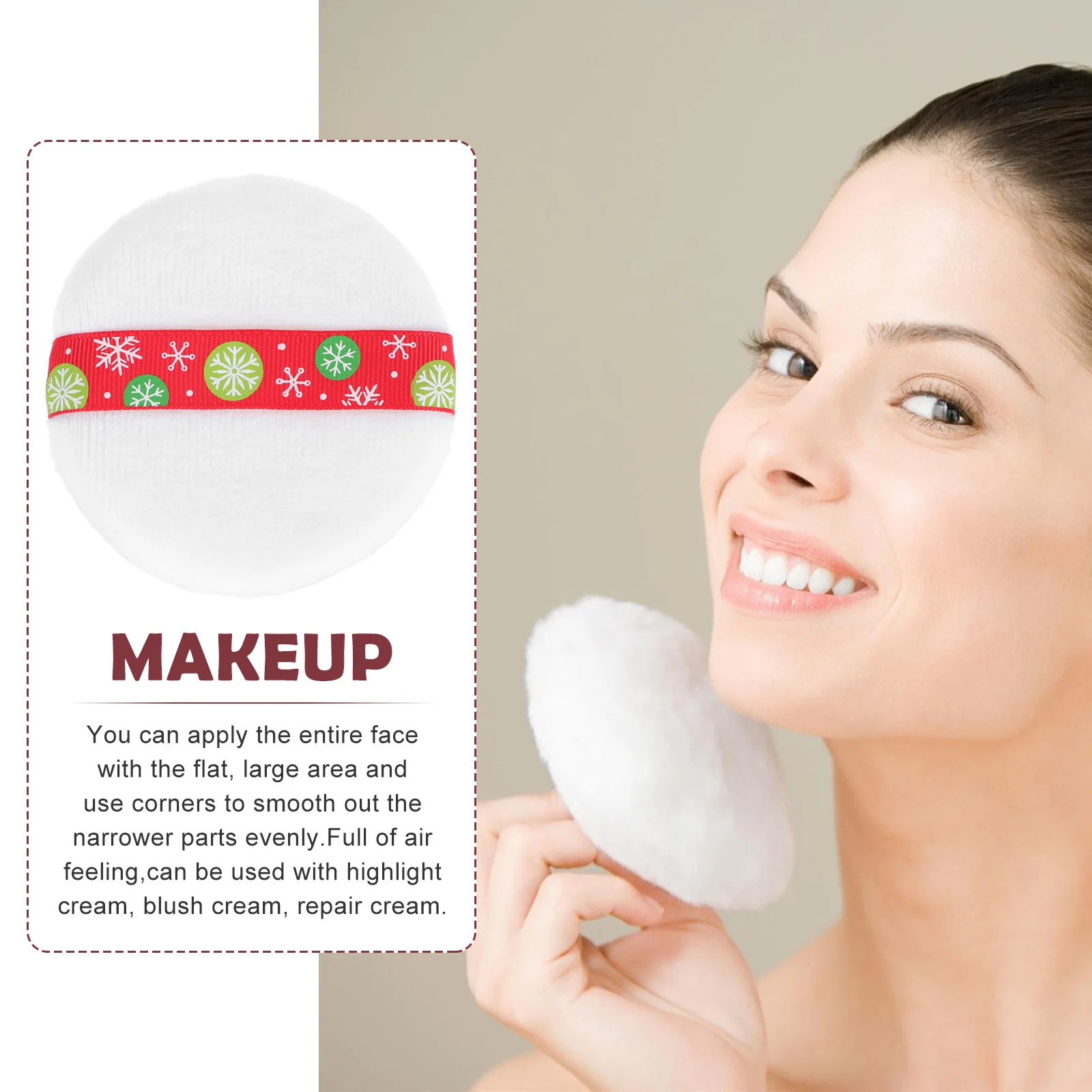 Esponja de maquillaje en polvo, aplicador de belleza suave, base, crema, corrector, colorete, resaltador, herramienta, 6 uds.