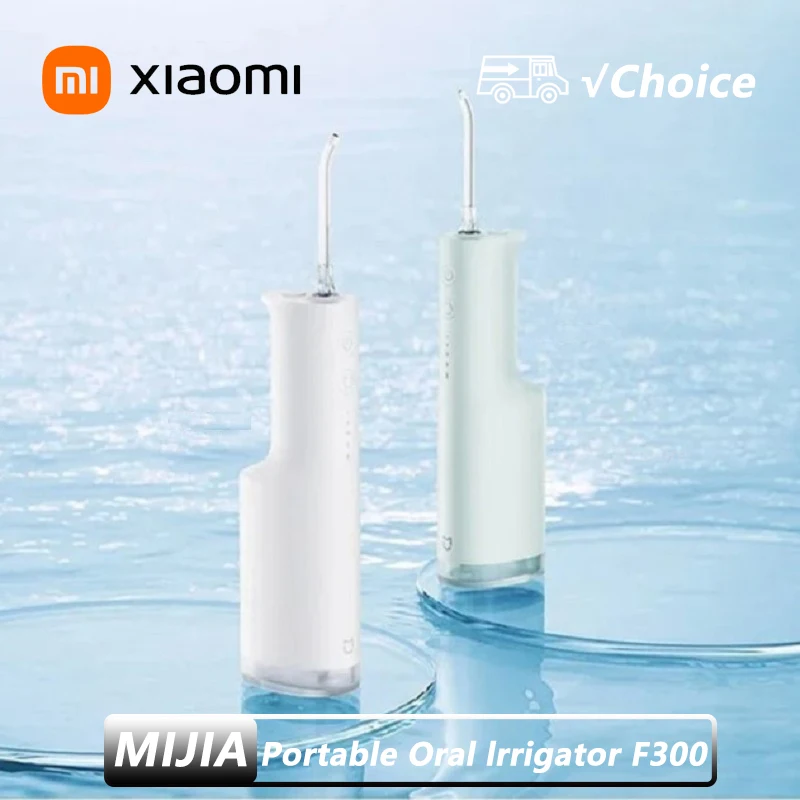 

New XIAOMI MIJIA Portable Oral Irrigator F300 Dental Water Jet Water Flosser Teeth Whitening Bucal Tooth Cleaner Waterpulse