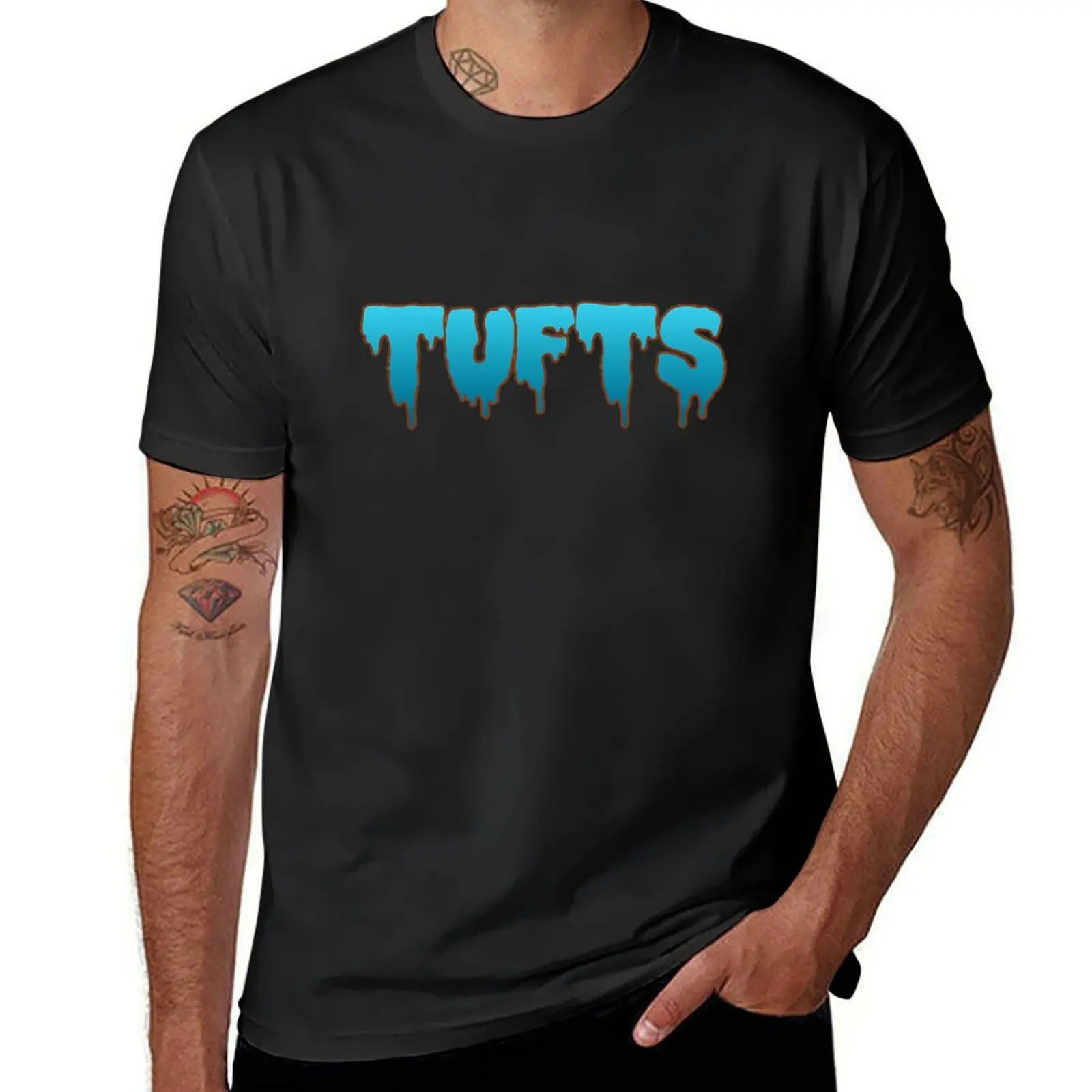 tufts university T-Shirt for a boy korean fashion t shirts for men