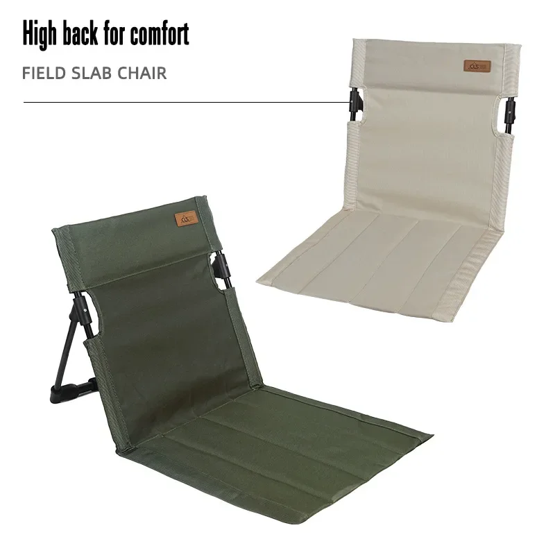 

Outdoor Camping Backrest Cushion Chair, Portable Folding Chair, Tent Lounge Chair, Balcony, Park, Lawn, Picnic