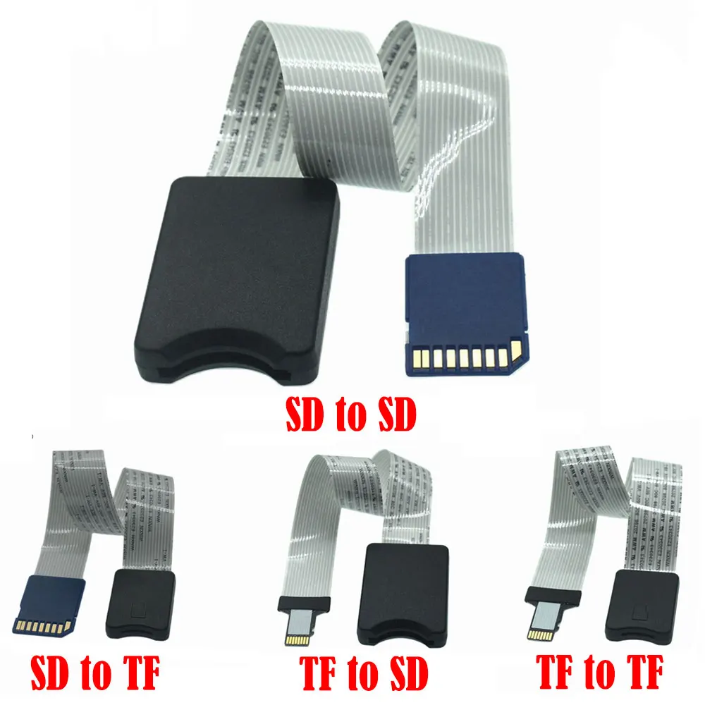 

SD Card Female To TF Micro SD Male SD To SD/TF To TF Flexible Card Gps Extension Cable Extender Adapter Reader Drop Ship