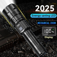 Multi-Functional super bright flashlight LED torch light 2000 lumen  headlamp USB Rechargeable headlight most powerful strong