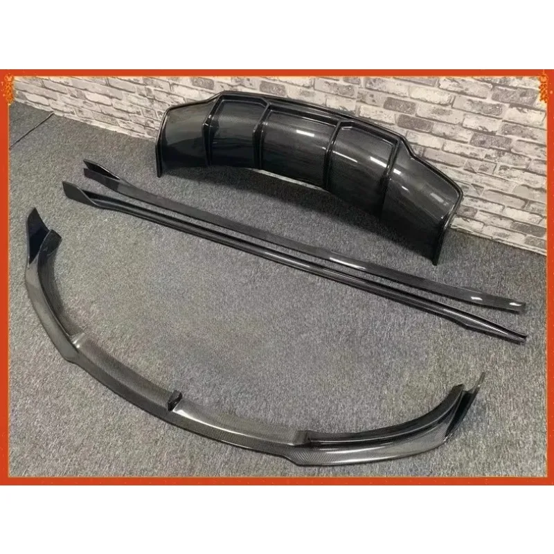 

For Tesla Model 3 V Style Real Dry Carbon Fiber Exterior Front Rear Lip Side Skirt Bumper Diffuser Splitter Body Kit Accessories