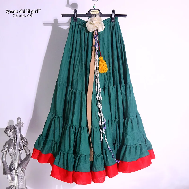 cotton Furlong Ming Go belly dance 4 layer 20 expansion skirt CWW15