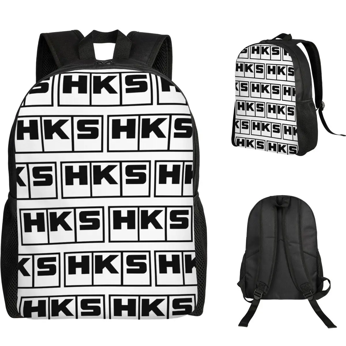 

Jdm Hks Power And Sports Japanese Style Logo Backpack Student Boys Girls BookBag School Bag Computer Shoulder Bags