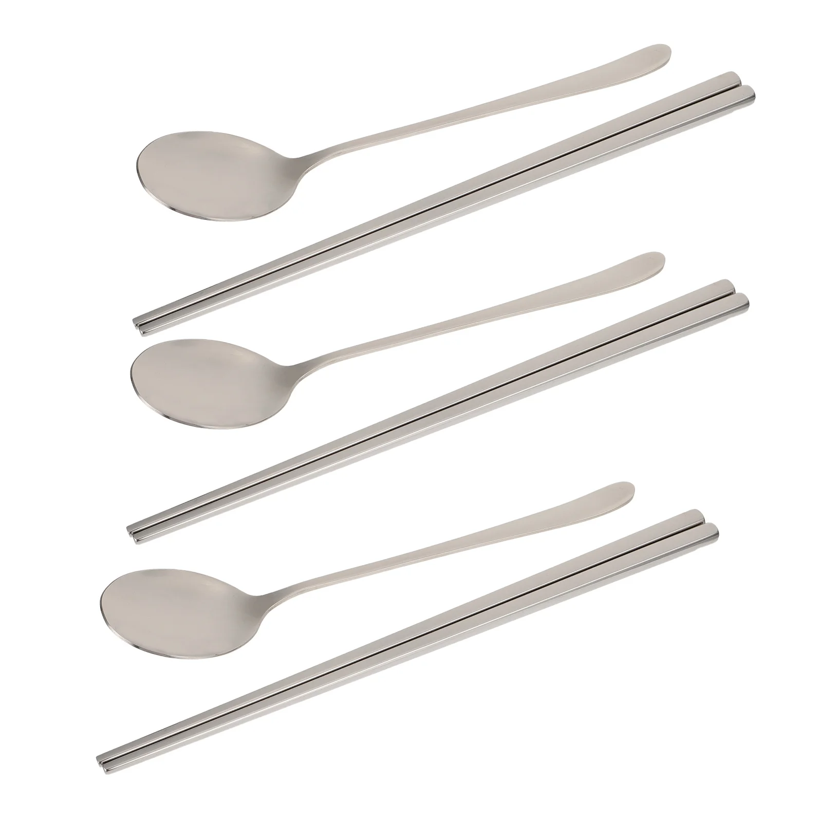 

6pcs Stainless Steel Set Spoons Stainless Steel Tableware Forks Knives Chopsticks Modern Cutlery Kitchen Barware