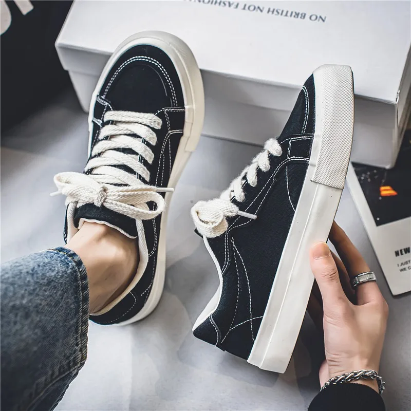 

Couple Fashion Casual Shoe Breathable Anti Slip Canvas Footwear Mens Women Outdoor Comfort Walking Board Shoes Zapatillas Hombre