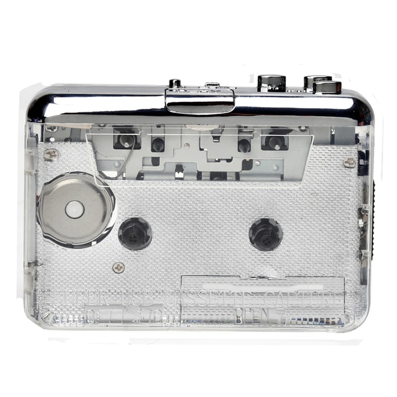 HOT SALE Fully Transparent Shell Cassette To MP3 Type-C Interface Walkman