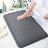 Super absorbent thick sponge bathroom mat absorption mat toilet door anti-slip mat coral wool household quick drying foot mat