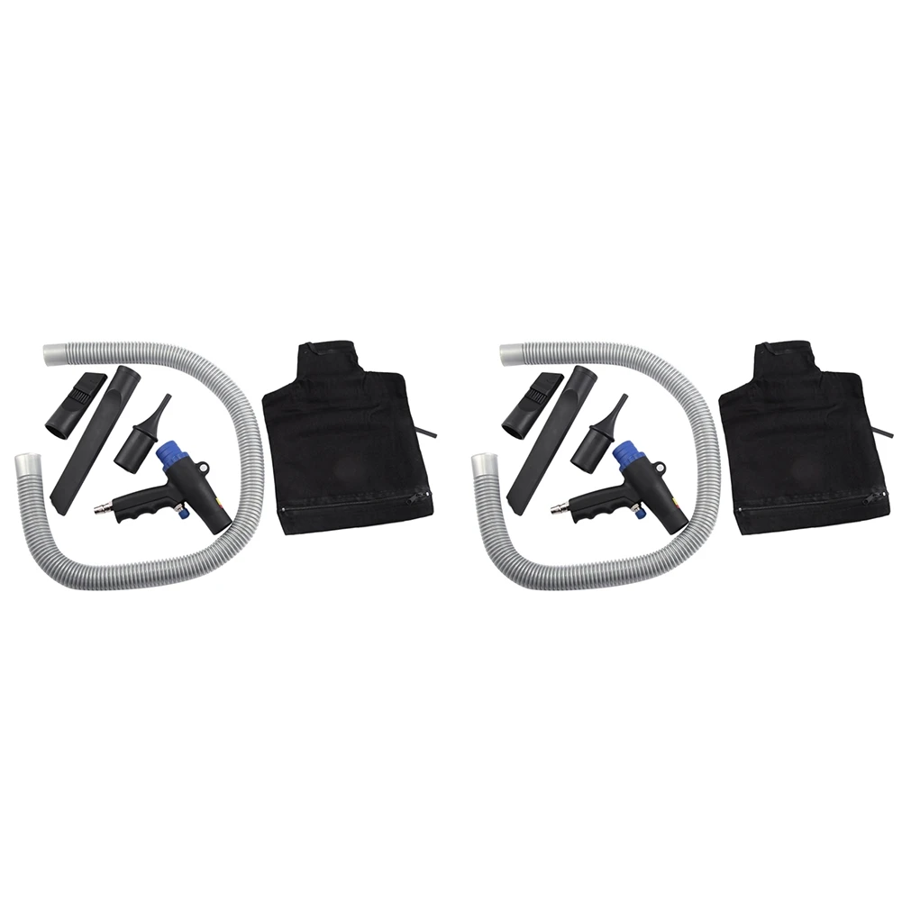 N02R-2X 2 In 1 Air Duster Compressor Kit Multifunction Air Vacuum Blow Pneumatic Vacuum Suction Cleaner Tools