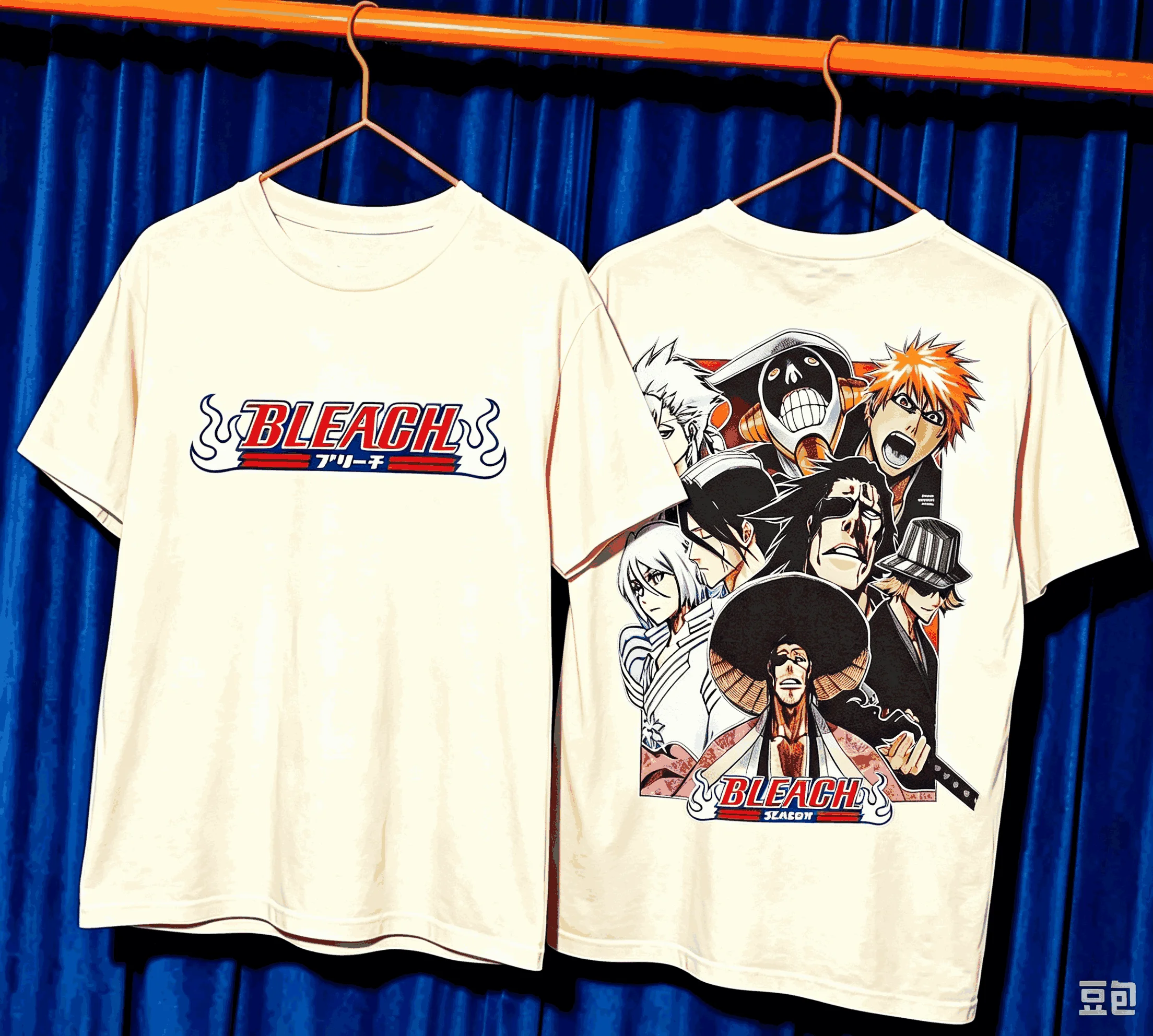 Bleach T-shirt Summer Short Sleeve Male Tshirts Casual Fashion Oversized Unisex Streetwear Trendy Cotton Breathable Couples soft