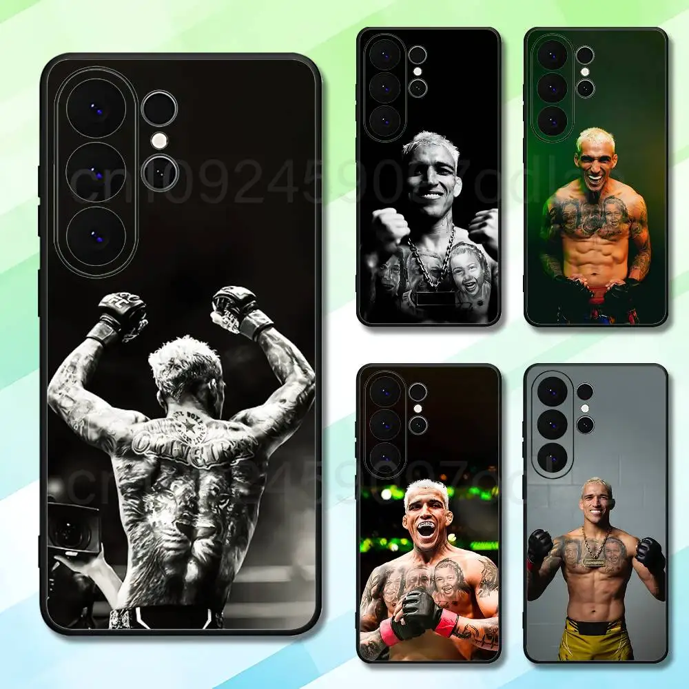 Combat C-Charles O-Oliveira For Samsung S26 S25 S24 S23 S22 S21 S20 Lite 5G Ultra Plus Black Phone Case Ultra-Thin