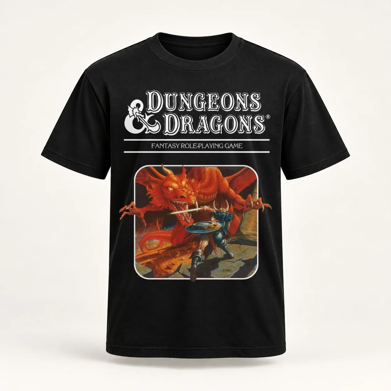 Dungeons & Dragons Base set artwork Women T-Shirt lady clothes animal print shirt for girls summer top summer clothes for Women
