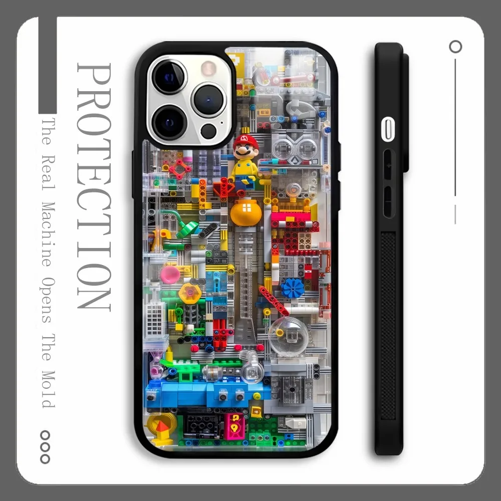 Super M-MarioS Bros Game Phone Case For IPhone 16 15 14 13 12 11 Pro Xs Max Mini Plus Celulares Hard Funda