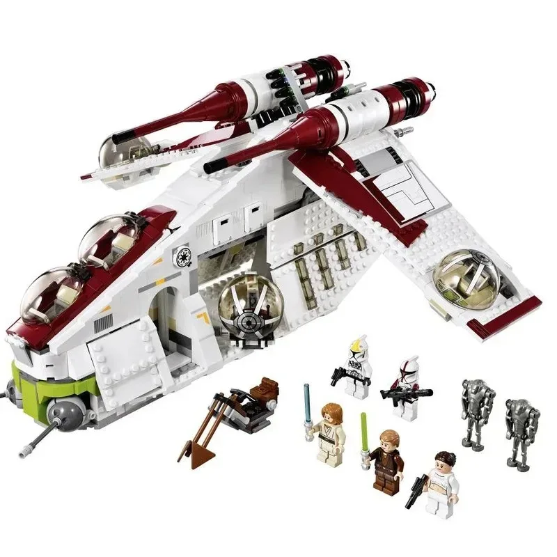 Miniso Disney  Star Plan Republic Dropship Gunship Building Blocks Bricks 75021 DIY Toys For Children Birthday Christmas Gift