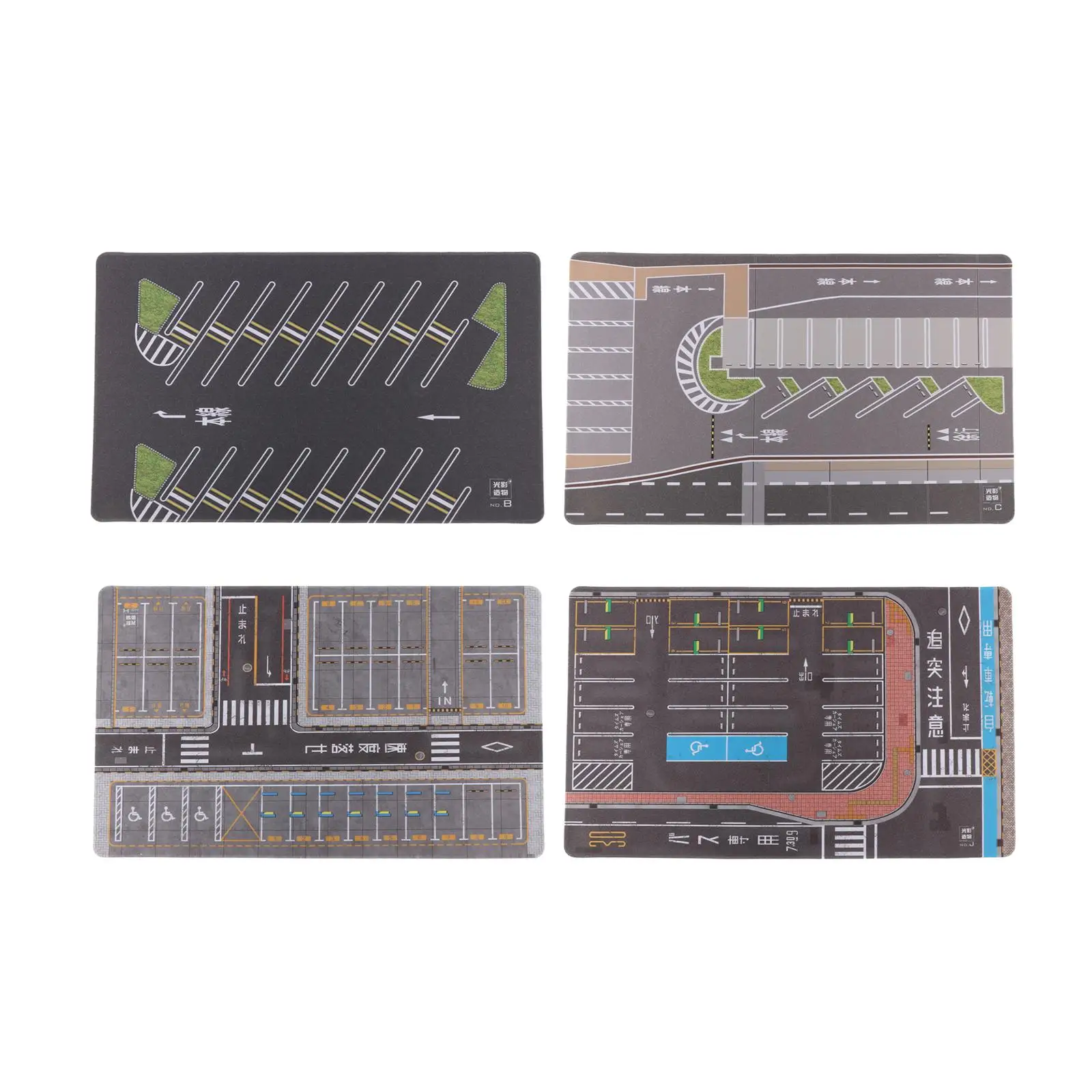

1:64 Parking Lot Mat Mouse Pad Underground Garage Nonslip Mini Diecast Garage Background for Diecast Car Model Vehicle Scene Toy
