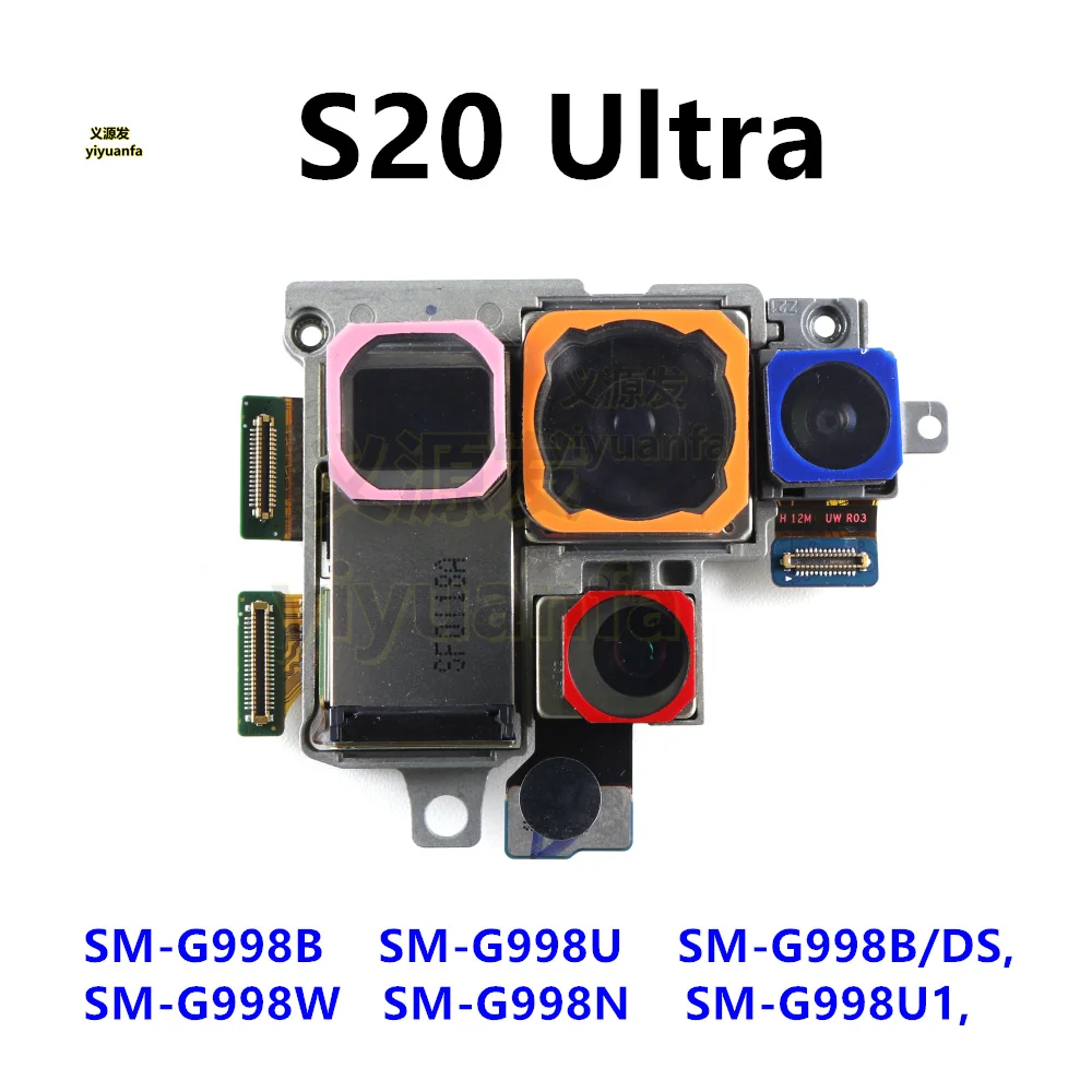 Rear Camera For Samsung Galaxy S20 Ultra SM-G988B G998B/DS G988W G988U G988U1 G998N Back Camera Module Full Set