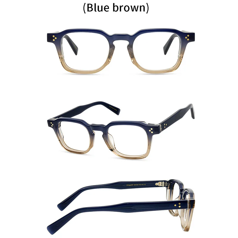 Belight Optiacl Classical  Square Acetate Glasses Frame Men Women Prescription Eyeglasses Retro Optical Eyewear 527