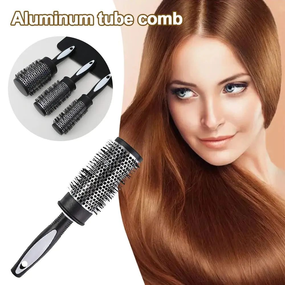 Fashion Anti Static Styling Hair Brush Quick Curls Damage Free Round Barrel Comb Wet Dry Dual Use Styling Tool Salon Use