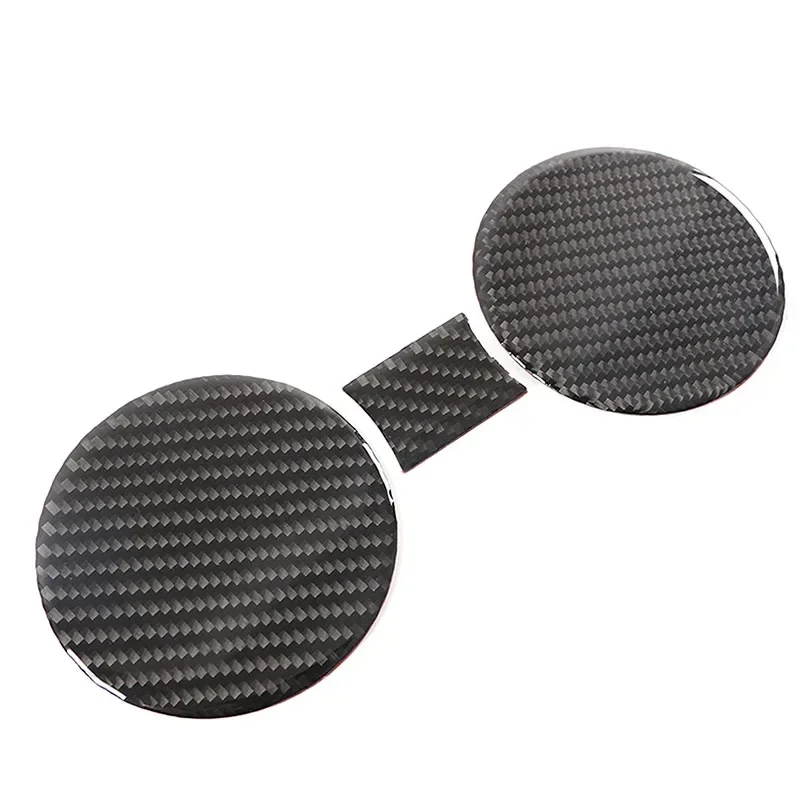 Voor 2003-2007 Hummer H2 zachte koolstofvezel auto centrale controle water bekerhouder groef pad sticker auto-interieur accessoires