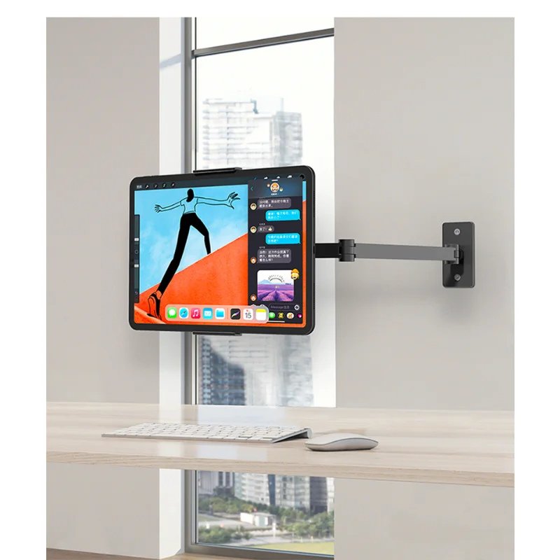 Imagem -05 - Dobrável Cozinha Tablet Wall Mount Braço Suporte do Telefone Móvel para Ipad Pro 12.9 513 Alumínio Ajustável