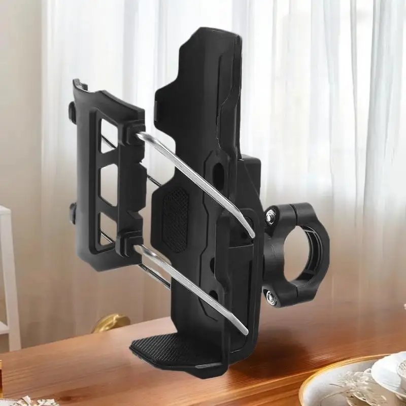 Bike Motorcycle 360° Flexible Handlebar Cup Holder - Universal Water Bottle Cage for Road Cycling