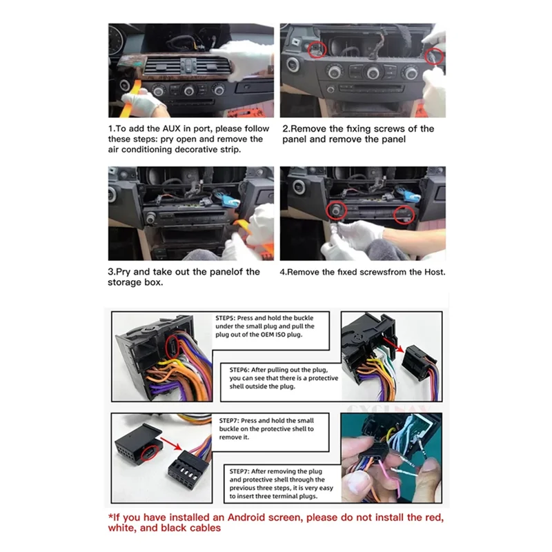 Classy-Aux Activator For BMW E60 E61 E63 E64 CCC 2003-2010 Open The Aux Audio Of The Original Car