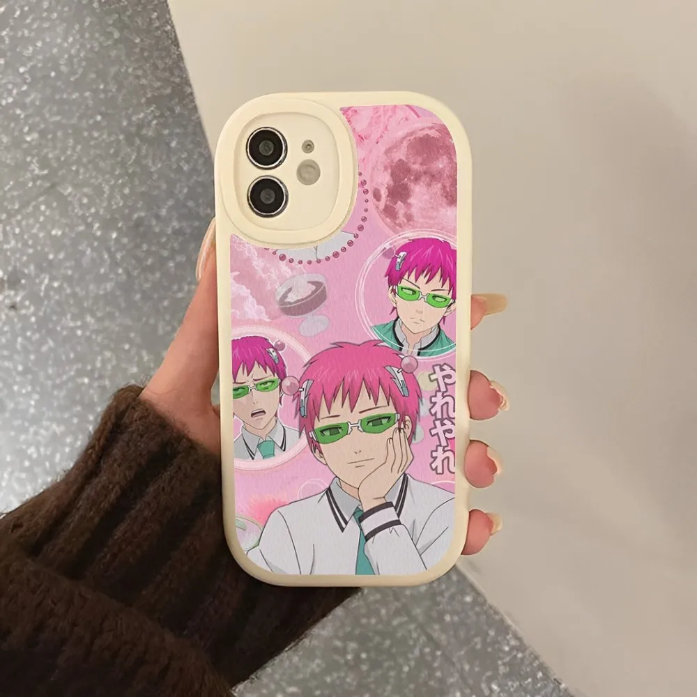 The Disastrous Life of Saiki K Phone Case Hard Leather For iPhone 14 13 12 Mini 11 14 Pro Max Xs X Xr 7 8 Plus 6 6s